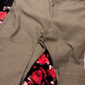 Old Navy Brown Checkered Slacks